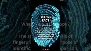 What is Dactyloscopy  forensicscience forensics [upl. by Alael650]