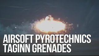 Airsoft Pyrotechnics TAGinn Grenades amp Pyrotechnical Projectiles  AirSplat Preview [upl. by Aliehs]