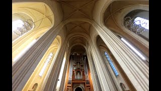 Architecture Grundtvigs Church Copenhagen 360 degrees [upl. by Miru]