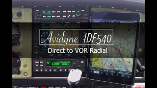 Avidyne IDF540  OBS Mode VOR Radial Intercept [upl. by Yajeet992]