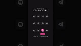 Creative CSS Tooltips  Design Techniques csstricks [upl. by Nwahsyt]