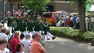 Brauchtum amp Tradition NRW  528 Schützenfest Bedburg Königshoven 2024 II Paradevorbeimarsch [upl. by Anehta199]