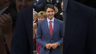 Trudeau rises in House to standing ovation from Liberal MPs [upl. by Dunston]