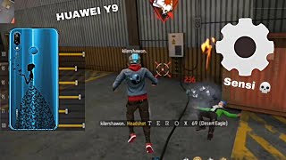 Free Fire Paid Sensi ⚙️ Huawei Y9 Best Sensitivity Settings ⚙️ Only Headshot Settings Free Fire⚙️ [upl. by Kcirredal]