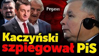 Kaczyński szpiegował PiS Terlecki Sobolewski i Kuchciński byli szpiegowani Pegazusem za rządów PiS [upl. by Aralomo]