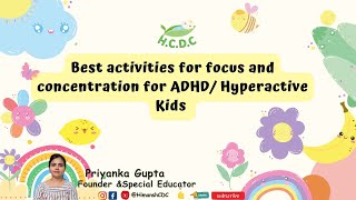 Best activities to improve Focus Concentration and Attention autism parentingtips learning [upl. by Roose]