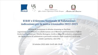 Seminario di formazione INVALSI Emilia Romagna 10 ottobre 2022 [upl. by Sitra]