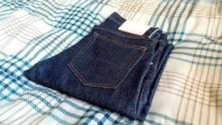 Gustin Denim quotSuper Heavy 18ozquot Slim Japanese Selvedge Review  Affordable Raw Indigo Jeans [upl. by Fara896]