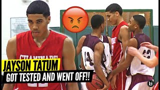 JAYSON TATUM GOT TESTED IN HEATED BATTLE AND WENT OFF CRAZY UNSEEN JUNIOR FOOTAGE [upl. by Felicie]