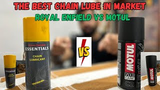 Royal enfield vs motul chain lube  Motul chain lube  Royal enfield chain lube [upl. by Shaylyn]