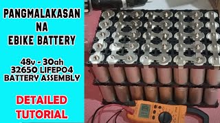 48V 30ah LIFEPO4 EBIKE BATTERY ASSEMBLY  MAGANDANG EBIKE BATTERY  LITHIUM BATTERY PANGMALAKASAN [upl. by Sibbie]