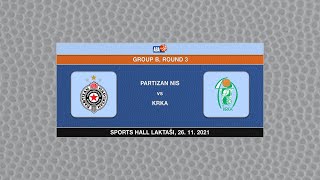 U19 ABA League Ch 202122 Round 3 match Partizan NIS  Krka 26112021 [upl. by Fassold]