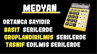 3MEDYAN KONUSU ÜNİVERSİTE İSTATİSTİK VE OLASILIK DERSİ KONU ANLATIM VİDEOLARI [upl. by Menendez]