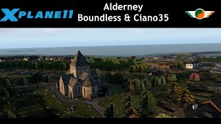 X Plane 11 Alderney Island EGJA [upl. by Mandi]