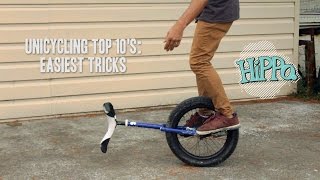 Unicycle Top 10s  Easiest Tricks [upl. by Mcclees]