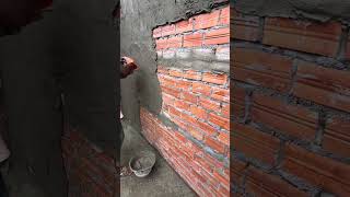 How to Do Plastering Work  Construction Work shorts shortvideos [upl. by Iur]