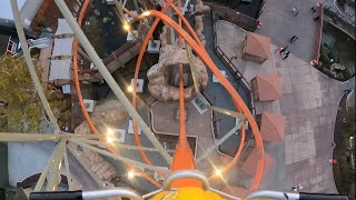 Railblazer INSANE Single Rail Roller Coaster 4K POV  California’s Great America No Copyright [upl. by Gan373]