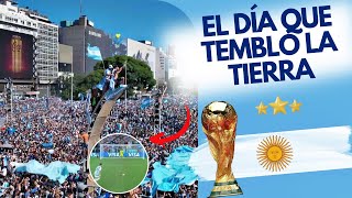 El día que tembló la tierra emocionate argentina campeon mundial FIFA Qatar 2022 tango y fútbol [upl. by Nyrrad]