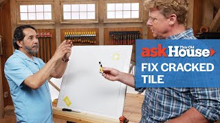 How to Fix Cracked and Chipped Porcelain Tile  Ask This Old House [upl. by Nonregla270]