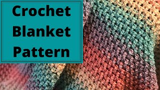 How To Crochet A Blanket For Absolute Beginners The Rainbow Blanket [upl. by Urana]