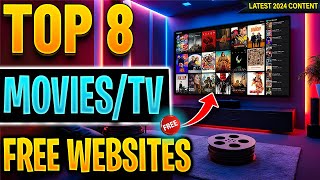 🔴Top 8 Websites to Watch FREE Movies  TV Shows No Sign up 2024 Update [upl. by Dlopoel]