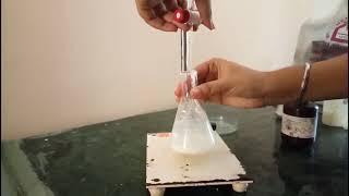 Estimation of titratable acidity in curd by Moitrayee Devi [upl. by Kcirddor]