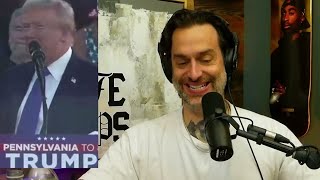 Chris DElia Reacts to Donald Trump Honoring Arnold Palmers Memory [upl. by Ettennej659]