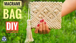 Macrame Bag Tutorial  DIY Macrame Wallet for Girls [upl. by Florin635]