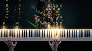 ARCANE  Heavy Is The Crown Piano Cover  Sheet Music [upl. by Raffin]