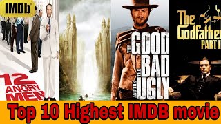 Top 10 Highest IMDB Rated movies Of All Time  Must Watch Movie [upl. by Ailsa640]