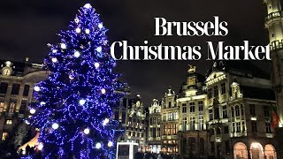 Brussels Belgium  Christmas Market 2023 4k [upl. by Flosi]