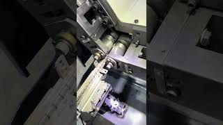 FEDA automatic three rollers thread rolling machine FD30A for knurling [upl. by Eidnar419]