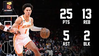 Jalen Johnson Highlights  Bulls vs Hawks  22nd Nov 2024 [upl. by Aicined349]