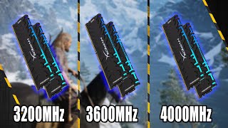 3200 vs 3600 vs 4000MHz RAM Ryzen 5 5600X RAM Speed Comparison in Gaming [upl. by Latihs]