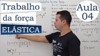 Trabalho da força elástica  Aula 04 [upl. by Airotel446]