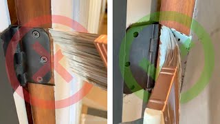 Painting Tip How To Paint Around Hinges [upl. by Peper401]