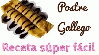 Receta Como preparar filloas Postre Gallego [upl. by Suirauqed]