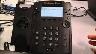 PolyCom VVX310 and VVX410 Transferring calls [upl. by Nakashima]