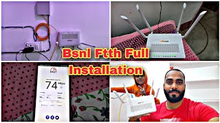 Bsnl Fiber Broadband  Bsnl Fiber Broadband Installation  60Mbps Speed Test  Village Explorer [upl. by Sol105]