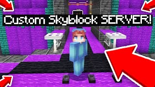 New Custom Minecraft Skyblock Server StarryNightMC 121 [upl. by As]