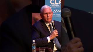 quotI could never vote for Kamala Harris” Former Vice President Mike Pence responds to MTSU student [upl. by Atiuqram428]