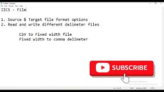 3 Create Target File and Format Options in IICS iics iicstutorial dataengineering etltool [upl. by Ssitnerp635]