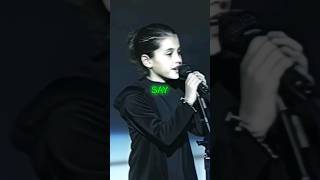 Ariana Grande sings National Anthem at 8yo vs 22yo ❤️ [upl. by Clemence]