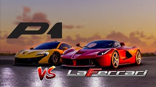 Ferrari Laferrari vs Mclaren P1 4K [upl. by Alleul]