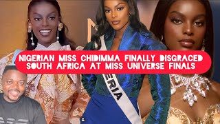 Finally Nigerian Miss Chidimma Vanessa Disgraced South Africans at Miss Universe Finals [upl. by Oneladgam]