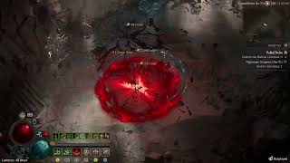 Diablo 4 Season 1 Lidless Wall  Wand Necromancer Bone Spear Nightmare Dungeon Tier 97 [upl. by Chappell605]