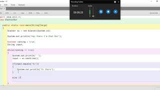 How to make a chatbot in javaBlueJ [upl. by Rolfe]