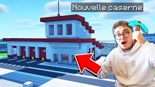 LA NOUVELLE CASERNE DES POMPIERS  JE BUILD MA FUTURE VILLE MINECRAFT  106 [upl. by Lisette]