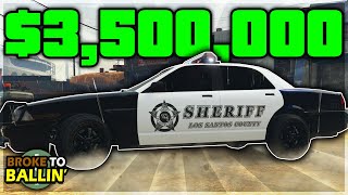 Unlocking The NEW Stanier LE Cruiser Police Car  Broke to Ballin 48  GTA Online EampE [upl. by Errick]