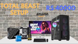 Pc build under 40k with Intel budget king i5 12400 ideal for productivity  full setup pc build [upl. by Georgeanne]